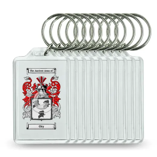 Oty Set of 10 Keychains