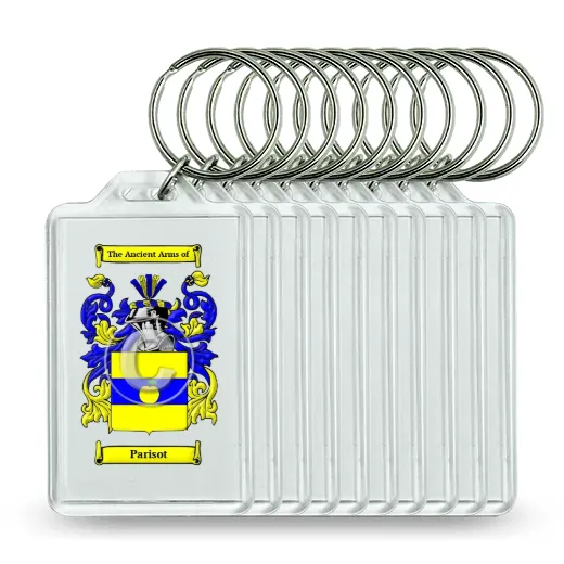 Parisot Set of 10 Keychains
