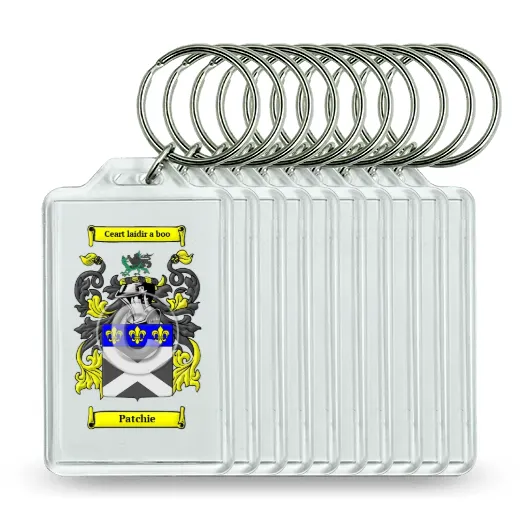 Patchie Set of 10 Keychains