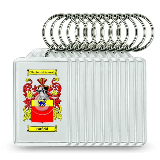 Patfield Set of 10 Keychains