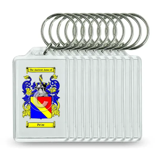 Pe'er Set of 10 Keychains