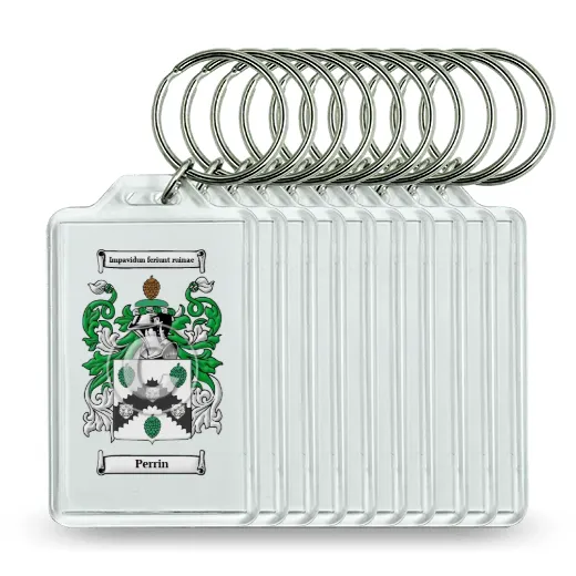 Perrin Set of 10 Keychains