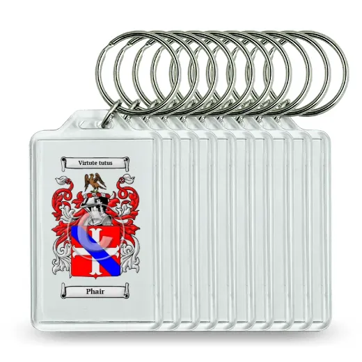 Phair Set of 10 Keychains