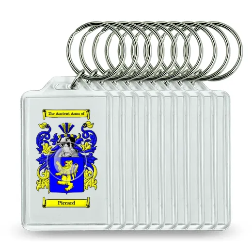 Piccard Set of 10 Keychains