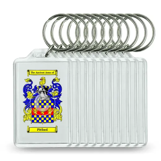 Pitford Set of 10 Keychains