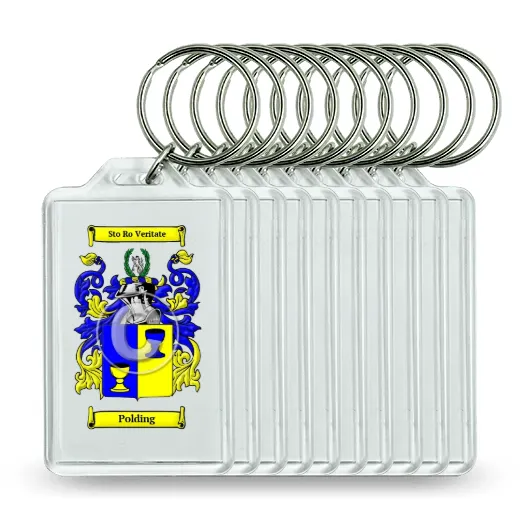 Polding Set of 10 Keychains