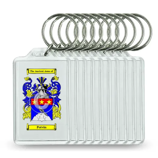 Potvin Set of 10 Keychains