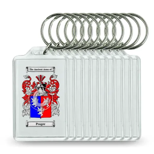 Prager Set of 10 Keychains