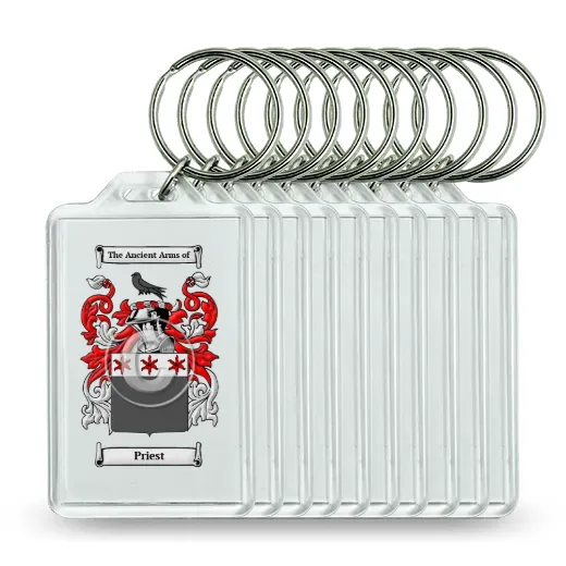 Priest Set of 10 Keychains