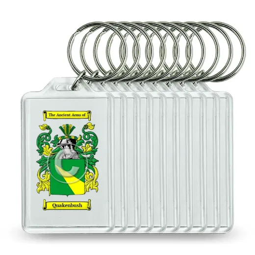 Quakenbush Set of 10 Keychains