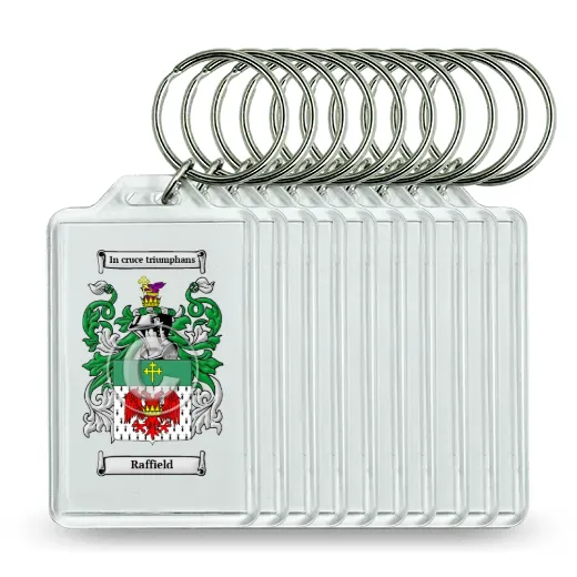 Raffield Set of 10 Keychains