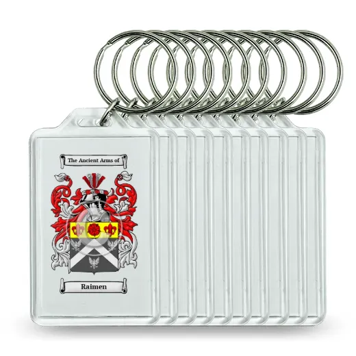 Raimen Set of 10 Keychains