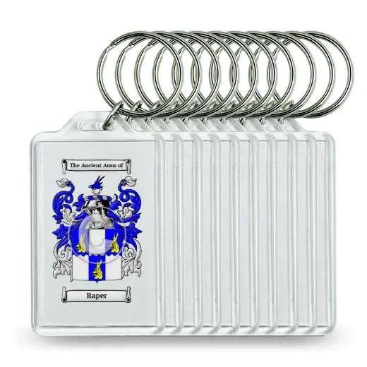 Raper Set of 10 Keychains