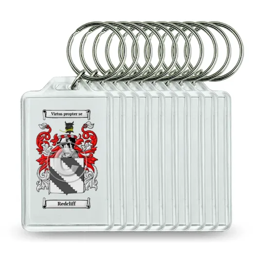 Redcliff Set of 10 Keychains