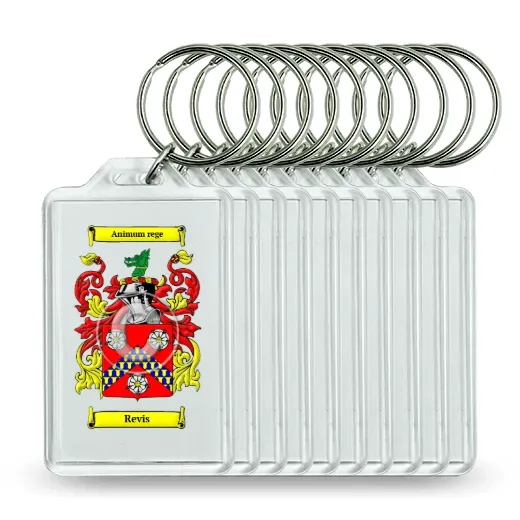 Revis Set of 10 Keychains