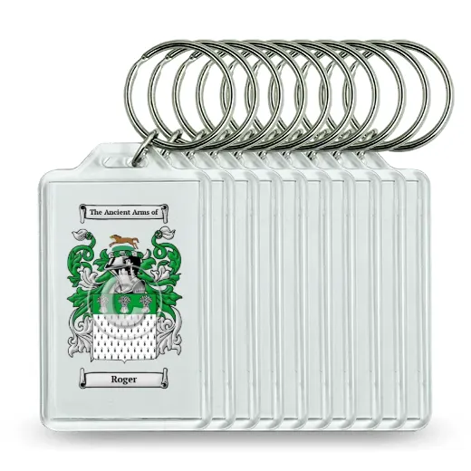 Roger Set of 10 Keychains