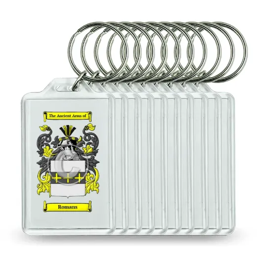 Romans Set of 10 Keychains