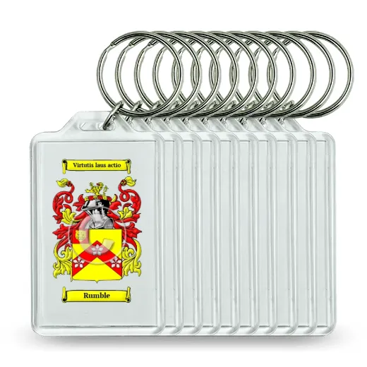 Rumble Set of 10 Keychains