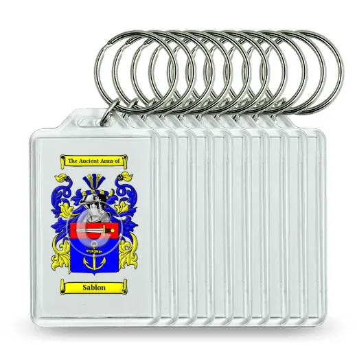 Sablon Set of 10 Keychains