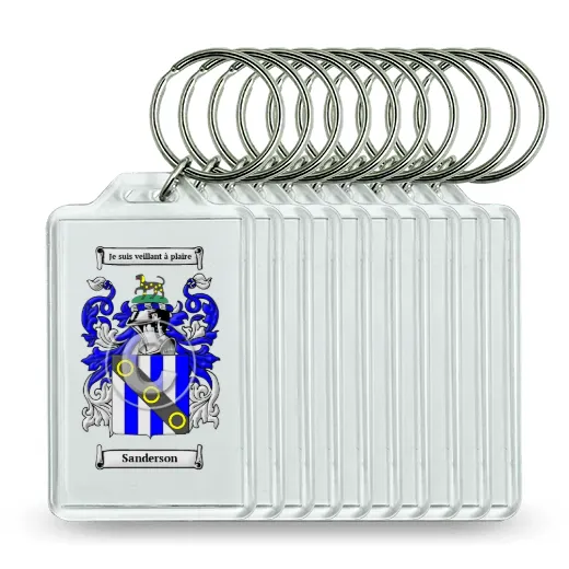 Sanderson Set of 10 Keychains