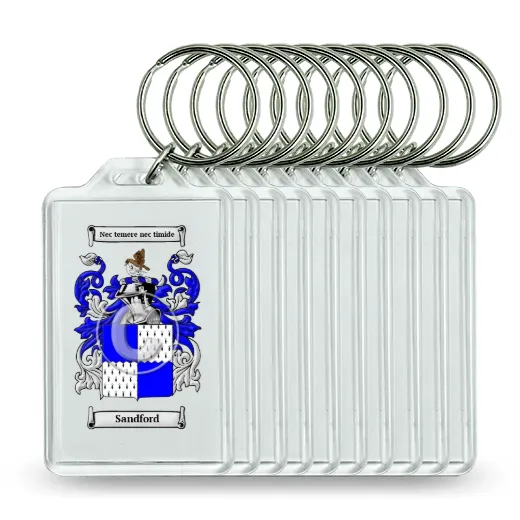 Sandford Set of 10 Keychains