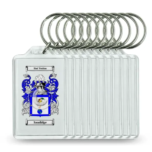 Sandidge Set of 10 Keychains