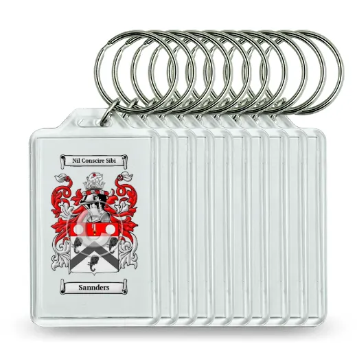Sannders Set of 10 Keychains