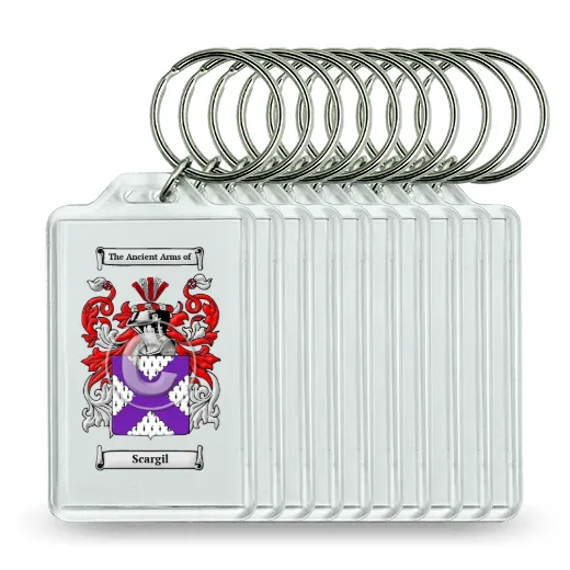 Scargil Set of 10 Keychains