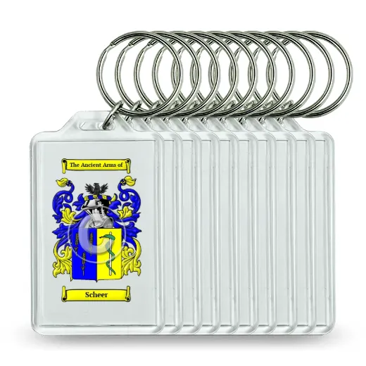 Scheer Set of 10 Keychains