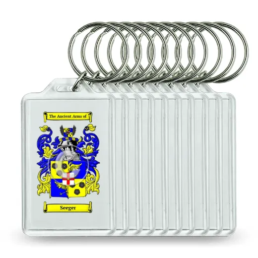 Seeger Set of 10 Keychains