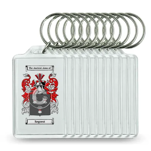 Segrest Set of 10 Keychains