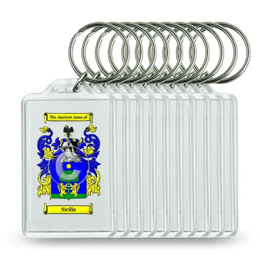 Sicilia Set of 10 Keychains