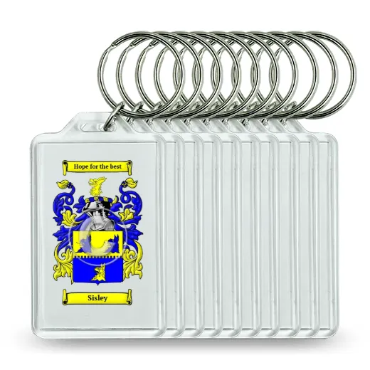 Sisley Set of 10 Keychains