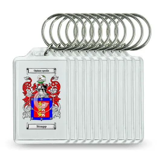 Strapp Set of 10 Keychains