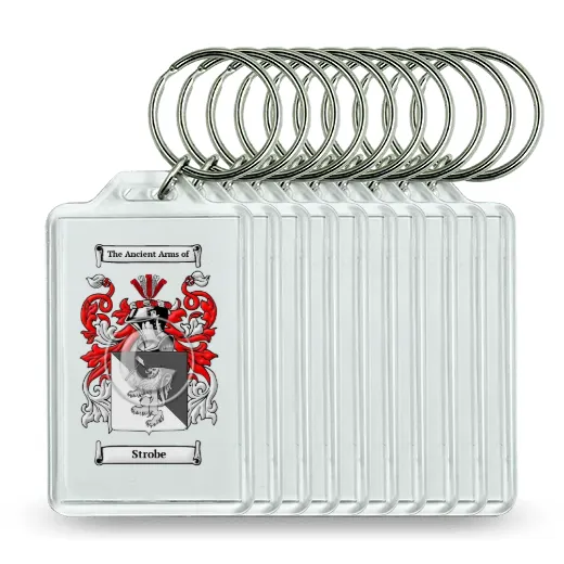 Strobe Set of 10 Keychains