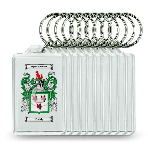 Toddy Set of 10 Keychains