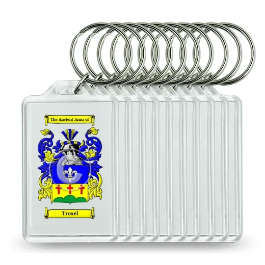 Troxel Set of 10 Keychains