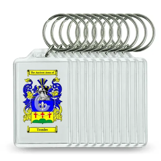 Troxler Set of 10 Keychains