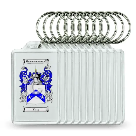 Vitty Set of 10 Keychains