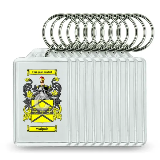 Walpole Set of 10 Keychains