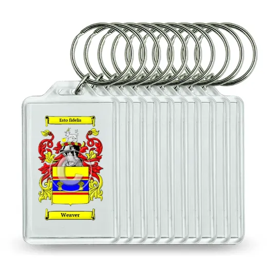 Weaver Set of 10 Keychains