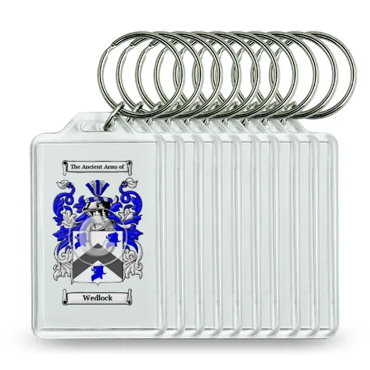Wedlock Set of 10 Keychains