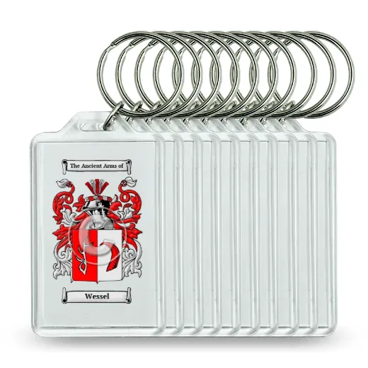 Wessel Set of 10 Keychains