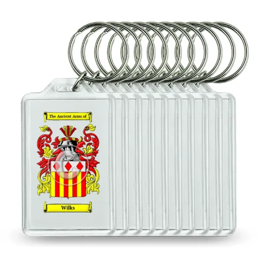 Wilks Set of 10 Keychains