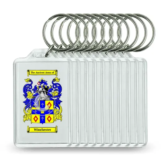 Winchester Set of 10 Keychains