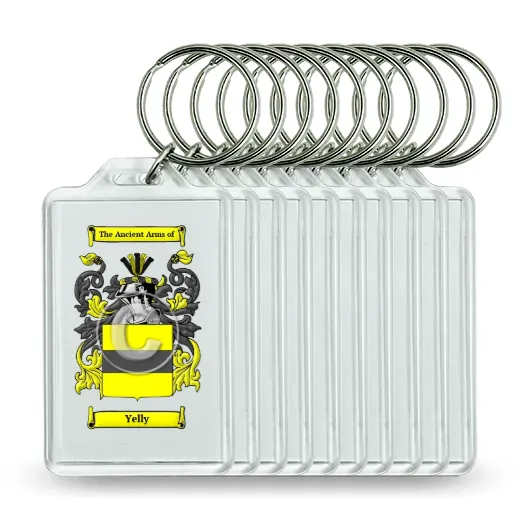 Yelly Set of 10 Keychains