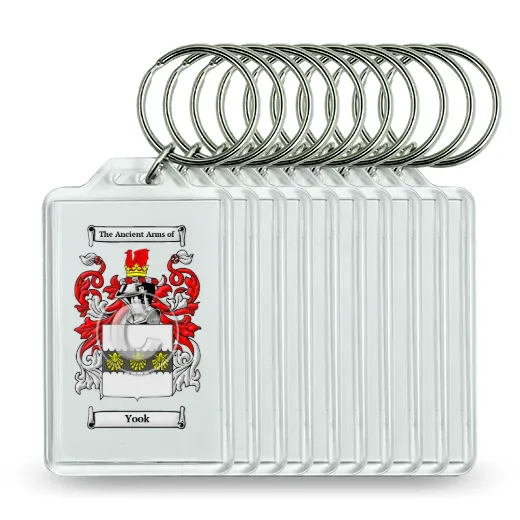 Yook Set of 10 Keychains