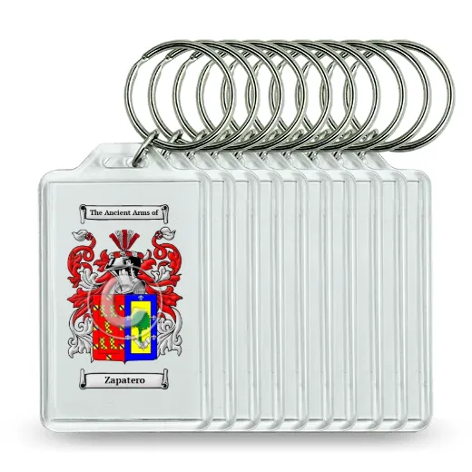 Zapatero Set of 10 Keychains