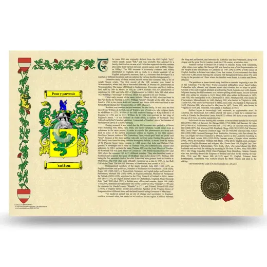'sutton Armorial History Landscape Style