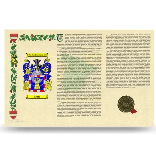 Ávalo Armorial History Landscape Style